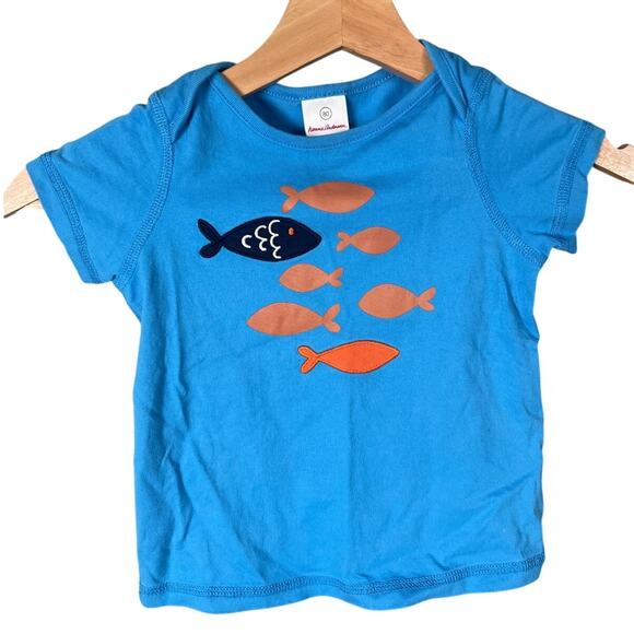 Hanna Andersson Baby Fish Graphic  T-Shirt size 80 - Picture 1 of 6
